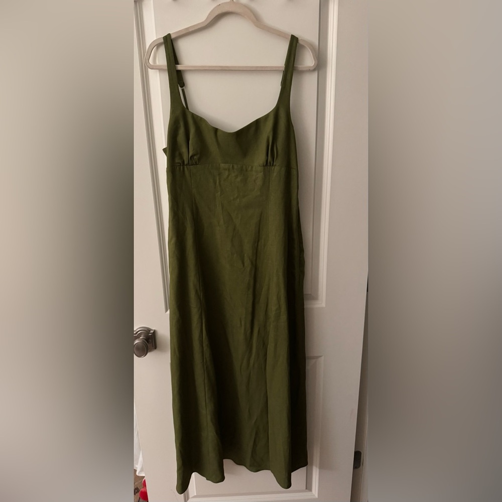Zara Olive Green Maxi Dress